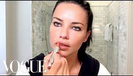 Adriana Lima Gets Ready for a Night Out | Beauty Secrets | Vogue