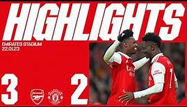 HIGHLIGHTS | Arsenal vs Manchester United (3-2) | Nketiah (2), Saka