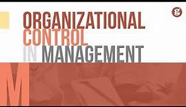 Organizational Control in Management