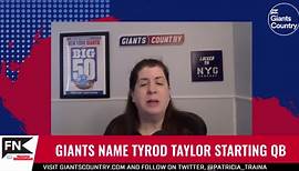 Tyrod Taylor Named Starter for Giants vs. Rams