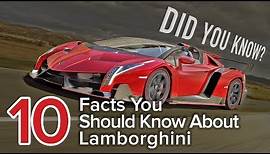 10 Cool Lamborghini Facts You Need to Know: The Short List