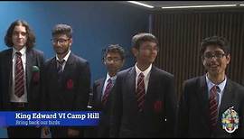 King Edward VI Camp Hill School for Boys, interviewed at Next Generation Awards Semi-finals 2023.