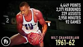Wilt Chamberlain ● 1961-1962 Season Highlights | 4K |