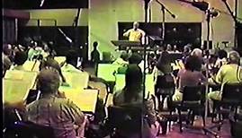 Lionel Newman conducts on the Fox Scoring Stage (1981)