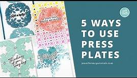 5 Ways To Use Press Plates