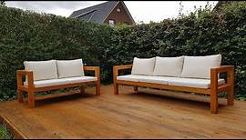 DIY 2-Sitzer Gartenbank selber bauen / Homemade Outdoor Sofa