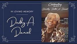 Celebrating the Life of Dorothy "Dottie" A. Daniel