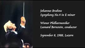 Brahms: Symphony No.4 in E minor - Bernstein / Wiener Philharmoniker
