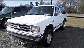 1989 Chevrolet S-10 Blazer 2-door Start Up, Engine, and In Depth Tour