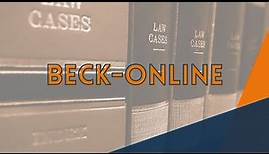 How to: Beck-Online // Universitätsbibliothek Leipzig