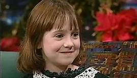 Mara Wilson 1994 "Tonight Show" interview