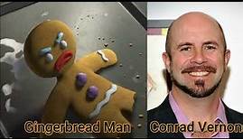 Character and Voice Actor - Shrek - Gingerbread Man - Conrad Vernon
