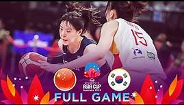 China v Korea | Full Basketball Game | FIBA Women's Asia Cup 2023 - Division A