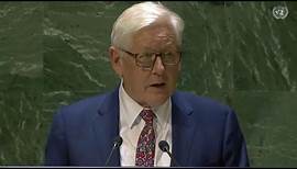 Ambassador Bob Rae addresses UN General Assembly – September 26, 2023