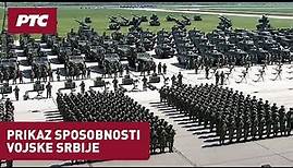 Prikaz sposobnosti Vojske Srbije, prenos sa vojnog aerodroma "Pukovnik pilot Milenko Pavlović"