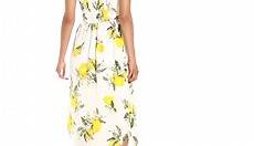 MOON RIVER Women's Lemon Print Midi Dress