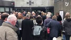 VIDEO: Mourners attend Philomena Lynot's funeral at St. Fintan's Parish