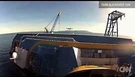 Incredible drone video of Costa Concordia