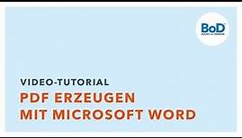 Druck-PDF für das eigene Buch mit Microsoft Word erzeugen – so funktioniert‘s