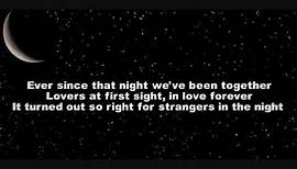 Frank Sinatra -Strangers in the night Lyrics