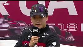 Zhou Guanyu Press Conference Interview - Formula 1, 2023 Qatar GP
