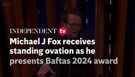 Michael J Fox receives standing ovation as he presents Baftas 2024 award
