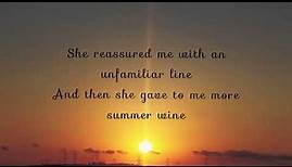 Nancy Sinatra & Lee Hazelwood - Summer Wine (Lyrics)