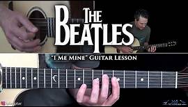 The Beatles - I Me Mine Guitar Lesson
