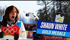 🇺🇸 ALL of Shaun White's Gold Medal Runs at the Olympics! 🥇🏂