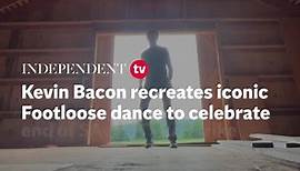 Kevin Bacon recreates iconic Footloose dance to celebrate end of SAG-AFTRA strike