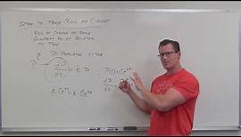 Introduction to Time Rate of Change (Differential Equations 5)
