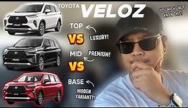 Which Variant is THE BEST for you? | Toyota Veloz V vs. G vs. E | DON’T CHOOSE WRONG! ❌