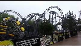 The Smiler - World first 14 looping roller coaster - complete ride