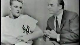 Roger Maris 1961 - Mel Allen-Roger Maris Interview, Yankee Stadium, WPIX-TV, 9/1961