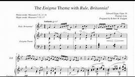 Elgar's 'Enigma' Theme with 'Rule Britannia'