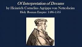 On Interpretation of Dreams by Heinrich Cornelius Agrippa von Nettesheim