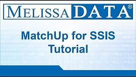 Melissa Data's Matchup for SSIS Tutorial