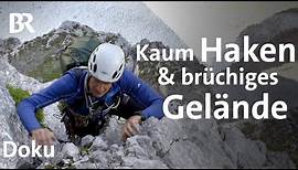 Klassisch klettern im Karwendel in den Alpen: Die Laliderer Nordwand | Bergauf-Bergab | Doku | BR