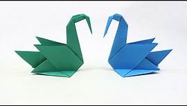 How to Make an Origami Swan Easy - Paper Swan Folding Step by Step