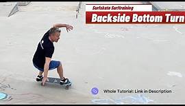 Surftraining with a Surfskate | Backside Bottom Turn