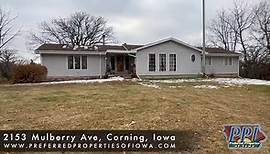 FOR SALE - 4 Bedroom Home with 10 Acres (M/L) and a Shop near Corning, Iowa!