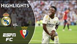 Real Madrid vs. Osasuna | LALIGA Highlights | ESPN FC