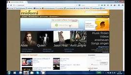 Online Musikerkennung auf PC midomi.com