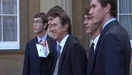 Ferry with Merlin and other sons as he got his CBE in 2011
