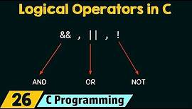 Logical Operators in C