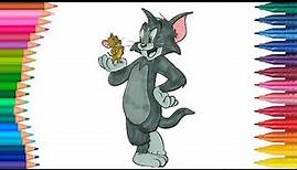 Tom und Jerry | Wie zeichnet und färbt | Kleine Hände Malbuch