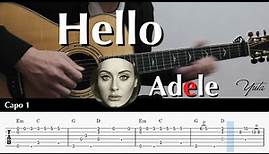 Hello - Adele - Fingerstyle Guitar TAB Chords