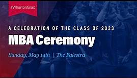 Livestream: 2023 Wharton MBA Graduation