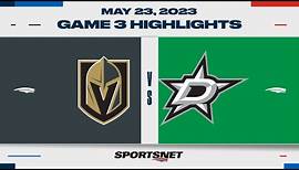 NHL Western Conference Final Game 3 Highlights | Golden Knights vs. Stars - May 23, 2023