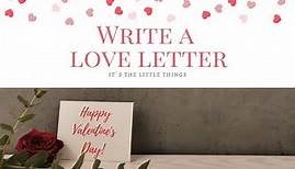 Liebesbrief zum Valentinstag ❤ Kostenlose Vorlage Briefumschlag